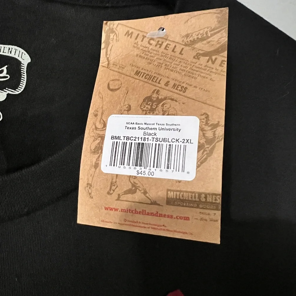 Texas Southern‎ University Tigers TSU NCAA College Black Long Sleeve T-shirt XXL - Picture 5 of 7